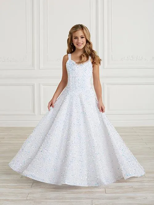 Soft Full Sequin & Velvet Ballgown | 13625