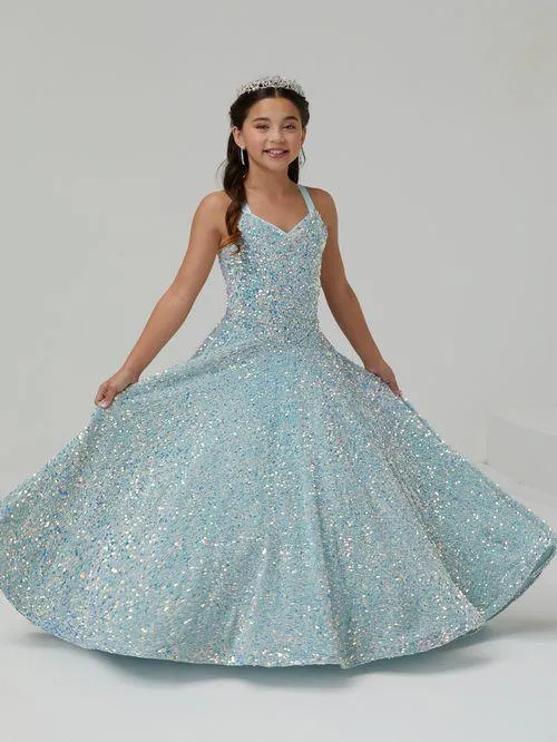 Soft Full Sequin & Velvet Ballgown | 13625