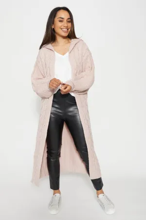 Stella   Gemma - Belinda Hooded Cardy - Blush