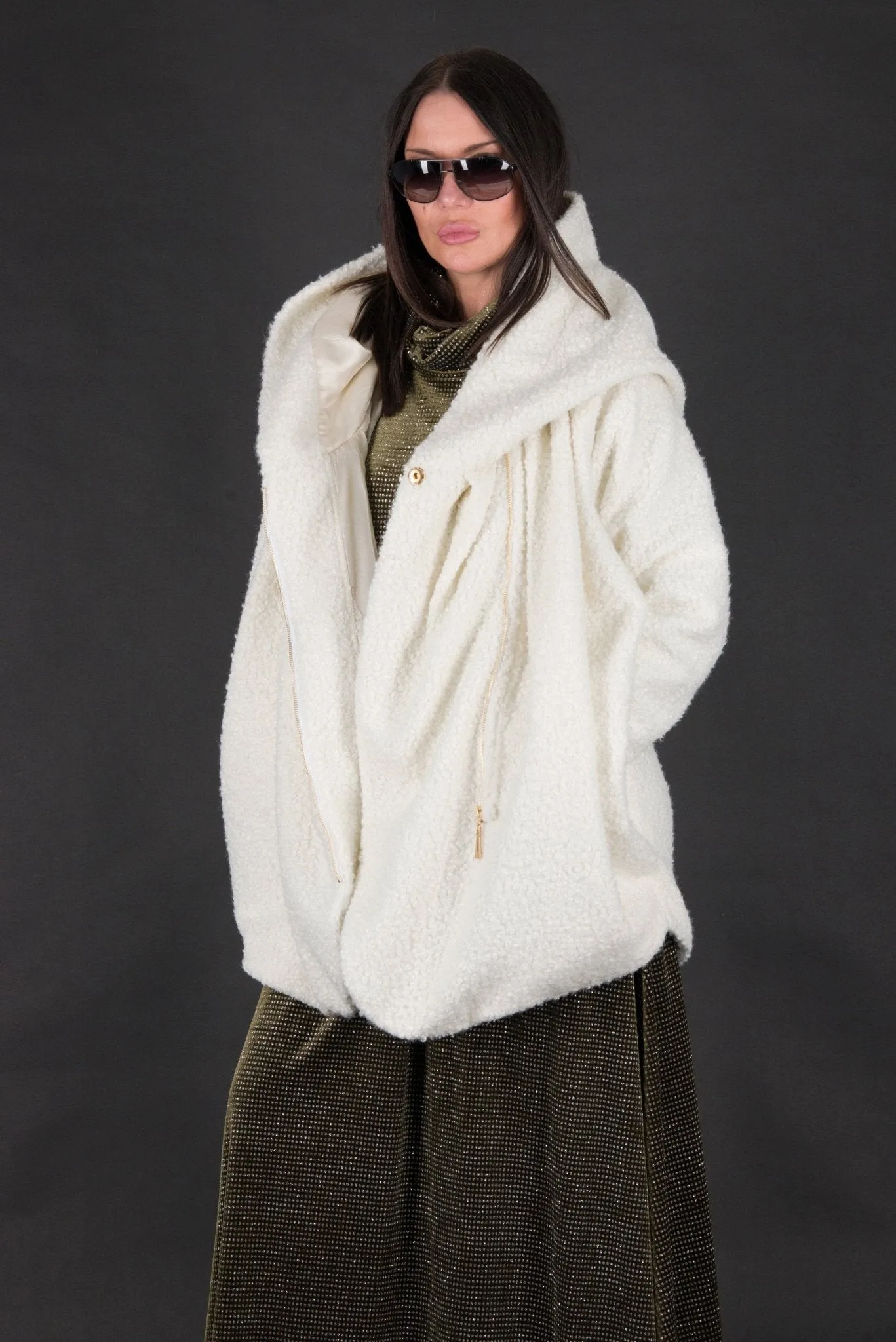 SYLVIA Wool Boucle Coat SALE