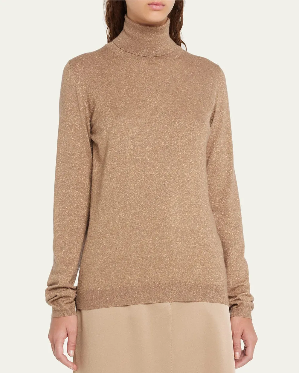 Tabacco Cashmere Silk Turtleneck