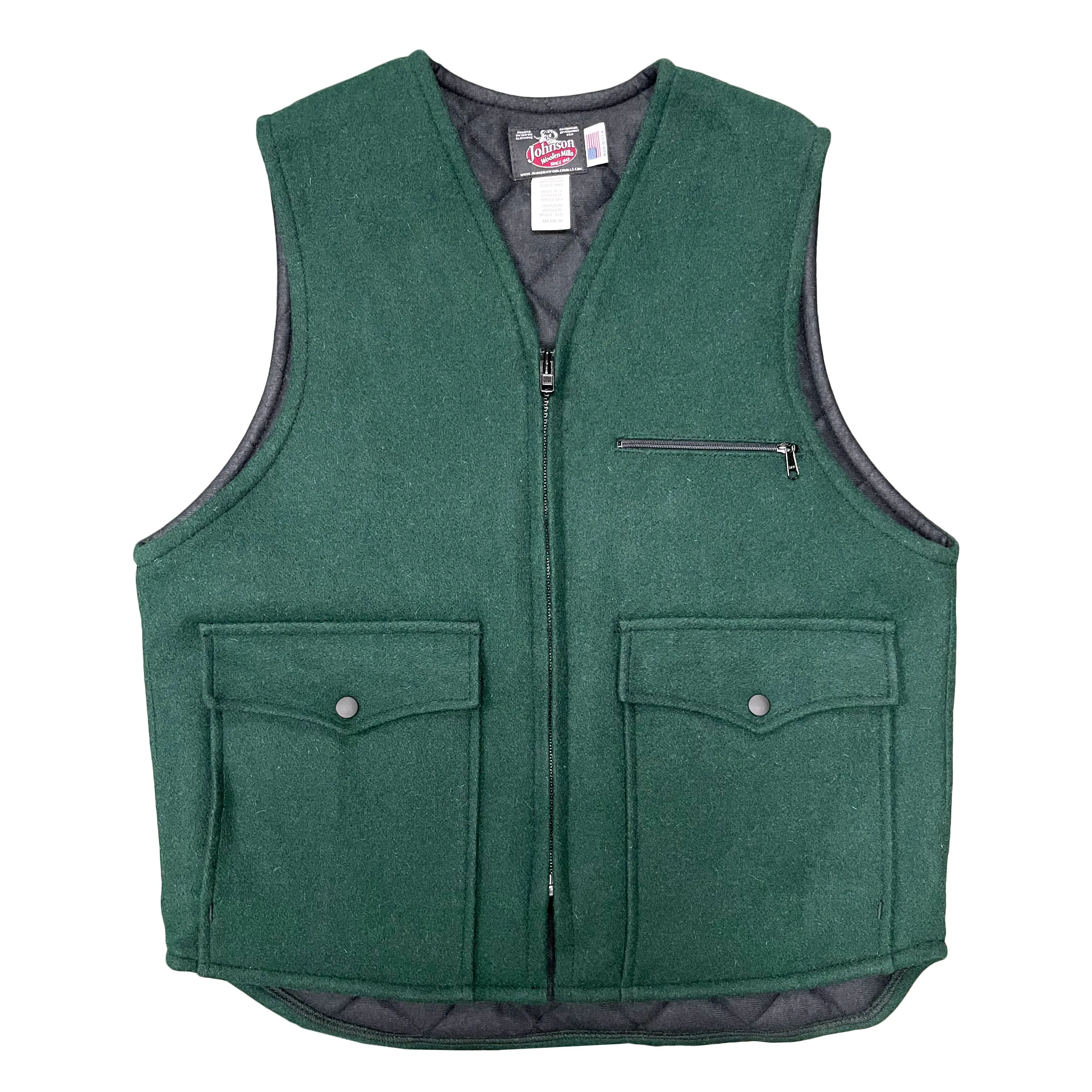 Traditional Lined Wool Vest - Tall