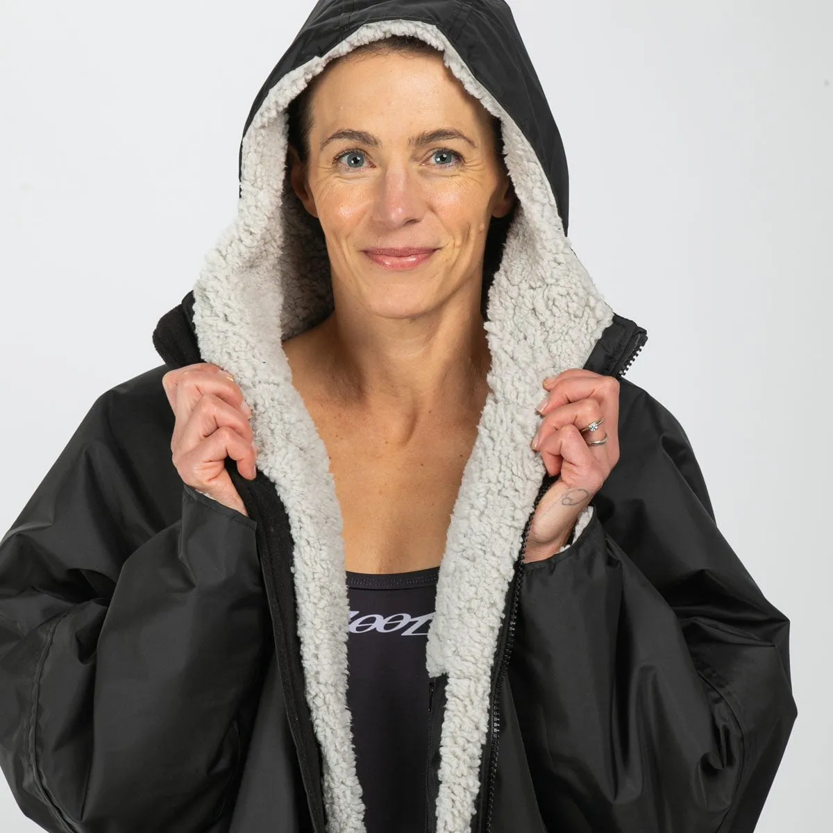 Unisex Ultra Swim Parka - Black