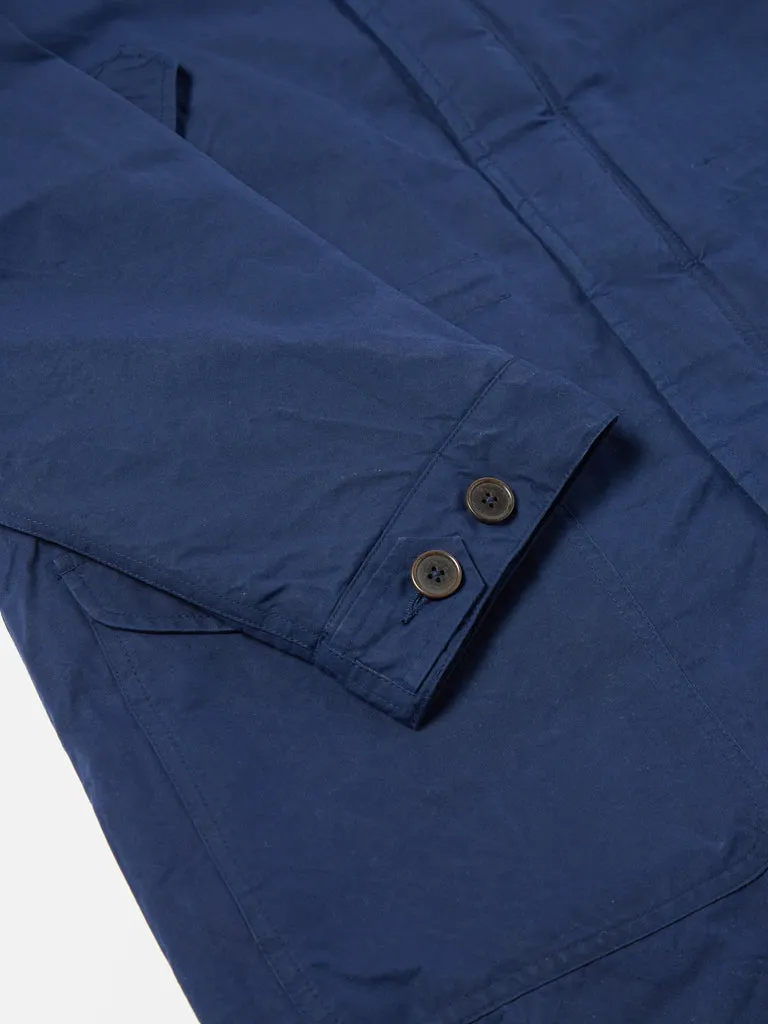 Universal Works Cold Weather Parka in Navy Scottish Wax Cotton