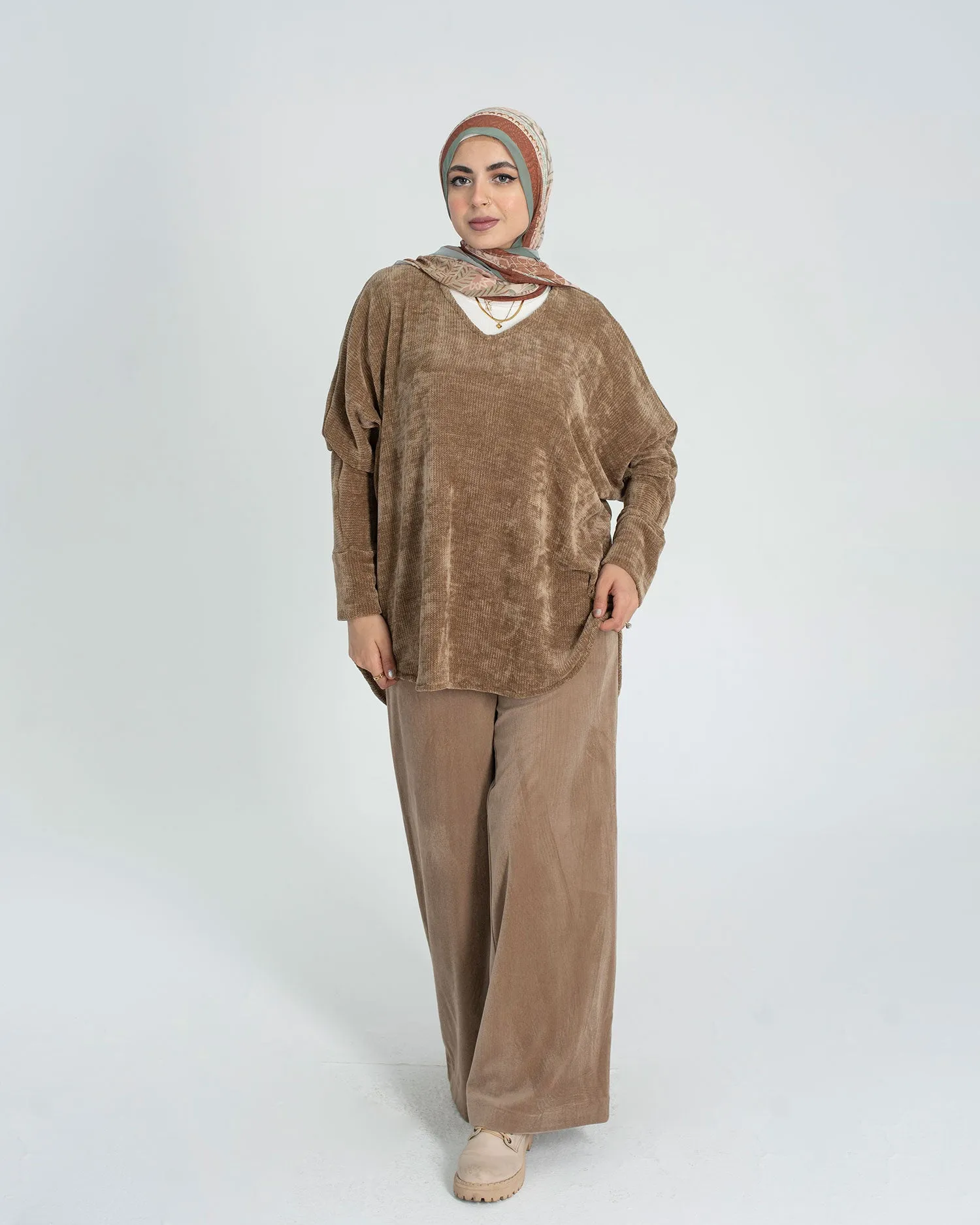 Wide Leg Corduroy Pants - Allura