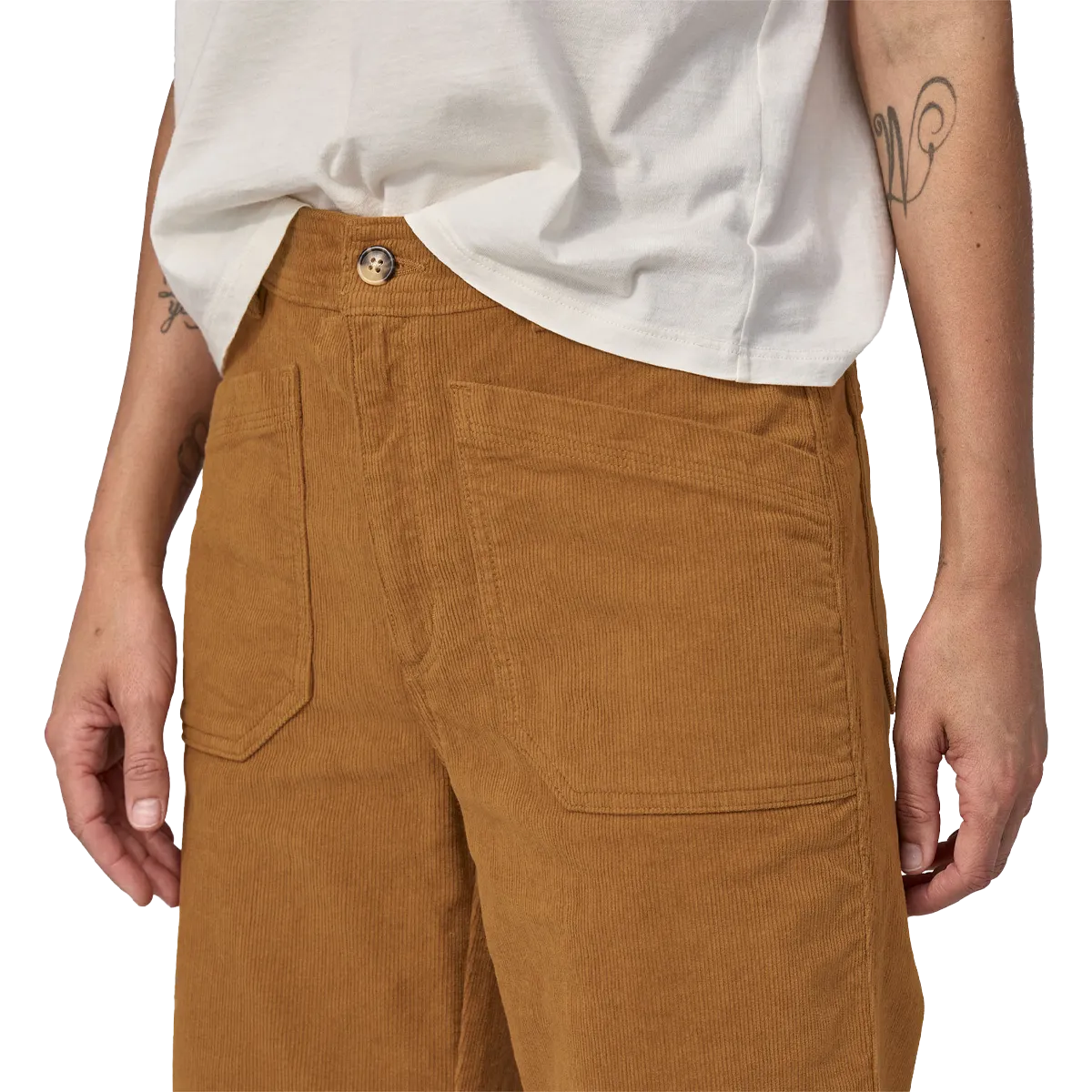 Women's Wide-Leg Cord Pants