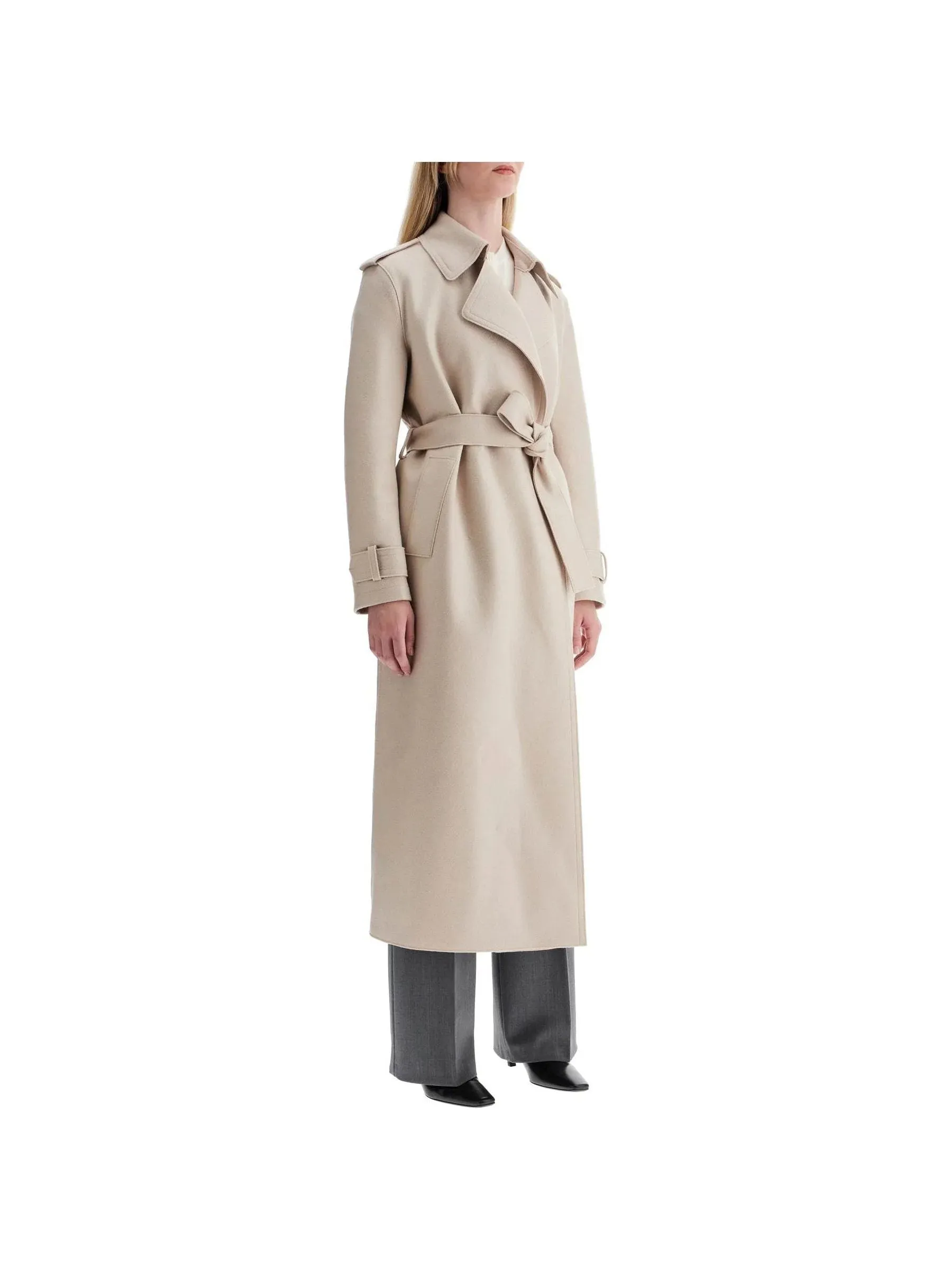 Wool Trench Robe Coat